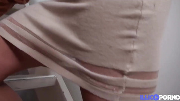 Elvitte egy kemény menetre a hatalmas mellű bébit a nagypöcsű sötét bőrű fószer Thumb